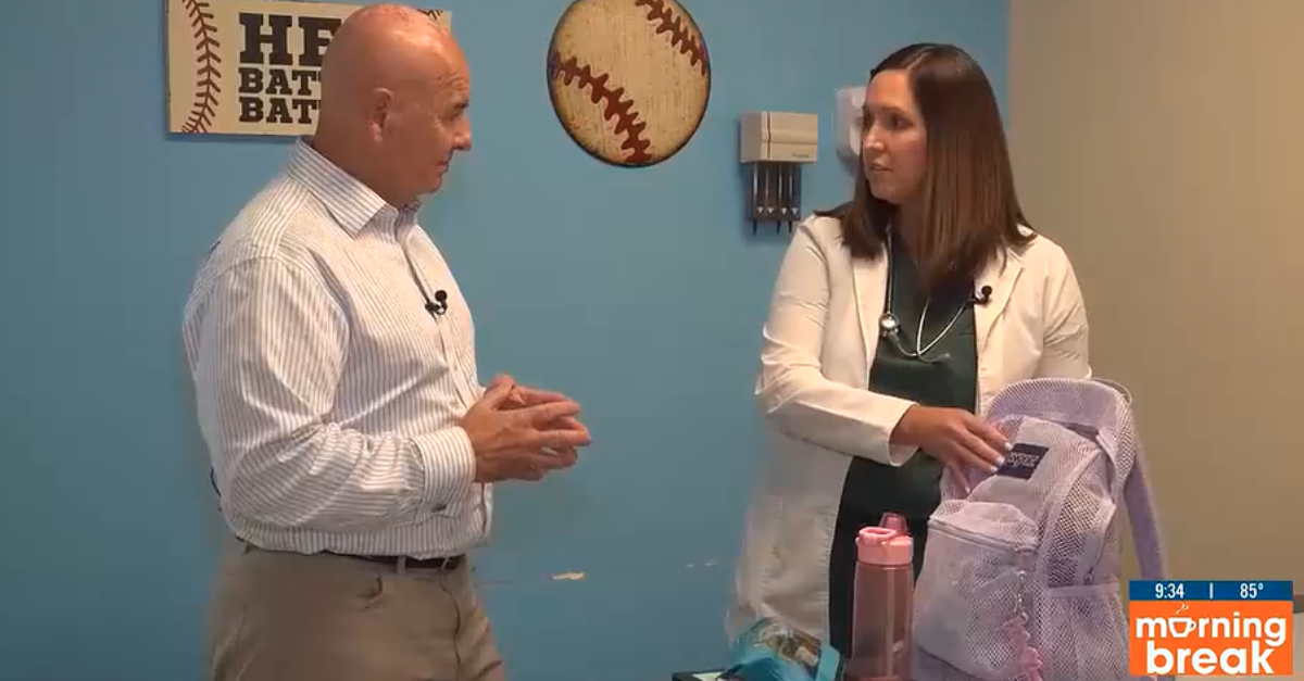 SouthCoast Health's Haley Conaway Shares Backpack Safety Tips on WTOC's Morning Break