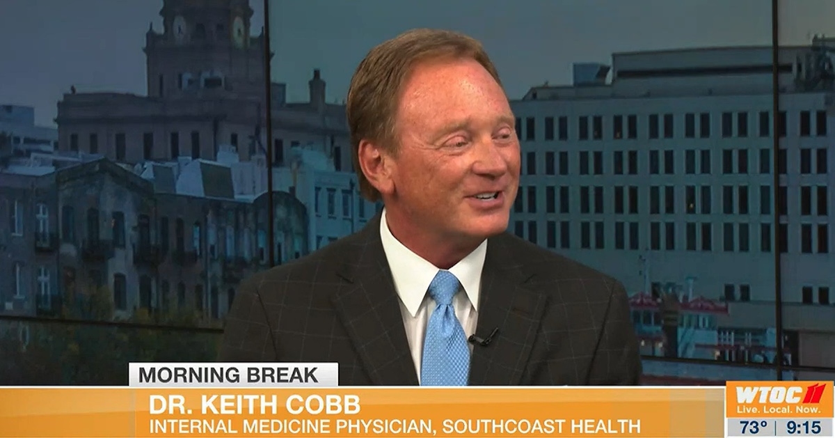 Southcoast Health Physician Dr Cobb on WTOC for Men's Health Week